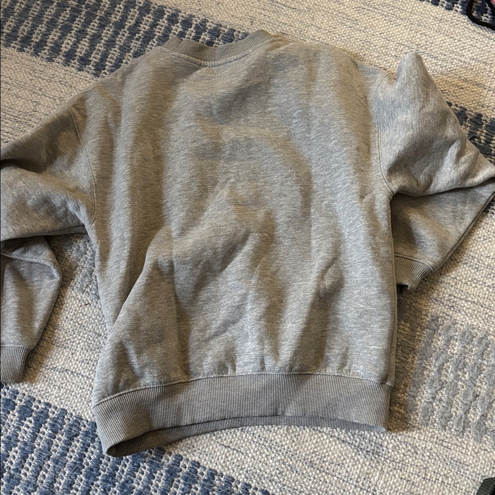 Anine Bing Gray Crewneck with Maroon logo - Picture 5 of 5